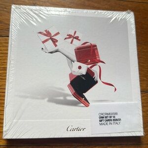 Cartier set of 10 limited edition cards.